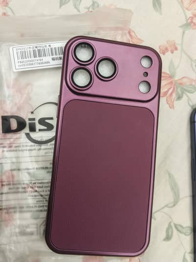 silicon leather Burgendy back Cover for Iphone 17 pro max