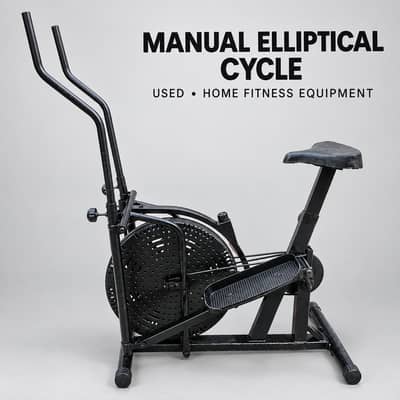 Used Manual Elliptical Exercise Cycle for Home Gym