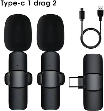 K9 Dual Wireless Mic Type-C | Plug & Play (Sab se short aur best)