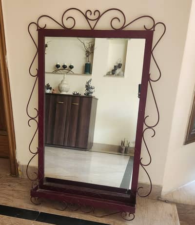 mirror with iron frame