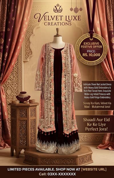 Velvet Luxe Festive Collection – Royal Gold & Red Edition
