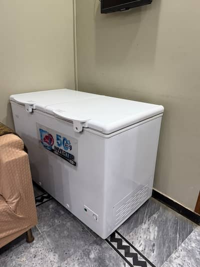 Haier Double Door Inverter Deep Freezer/Chest Deep Freezer/10 Days Use