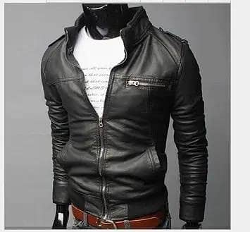 *Product Name*: Men's Slim Fit Leather Jacket Brown Black All Seasons
