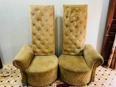 GOLDEN LUCURY 2 SEATER SOFA 2PCS NEW