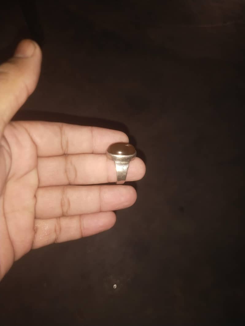 silver ring orignl stone 1