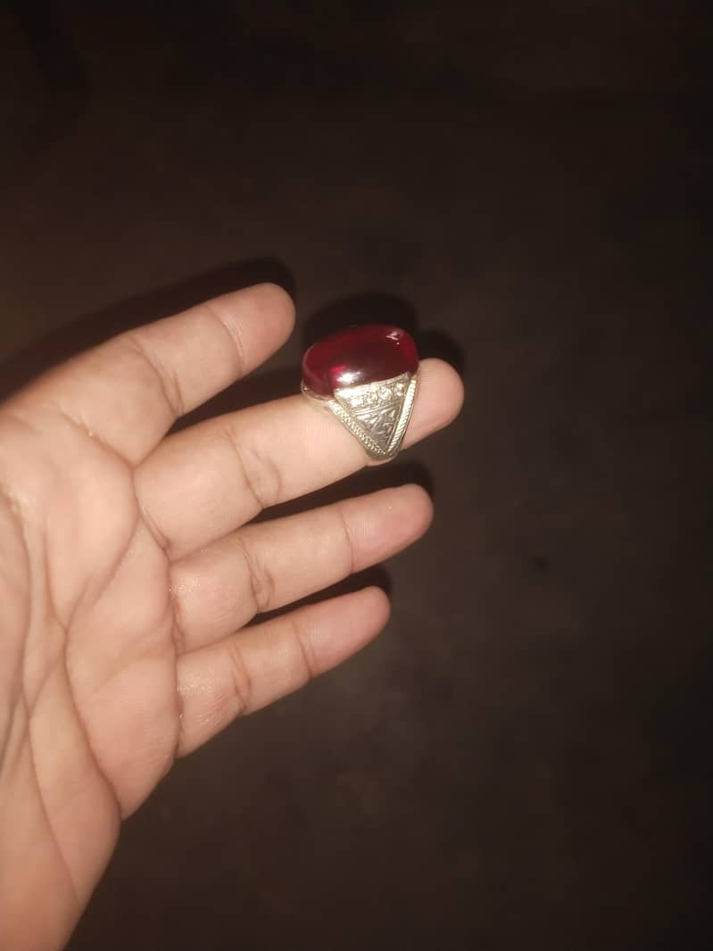 silver ring orignl stone 2