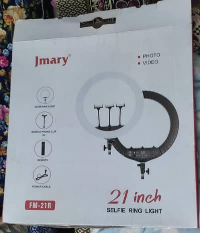 Jmary Ring Light 21 inch (outer 52cm & inner 40cm) with stand, 10/10