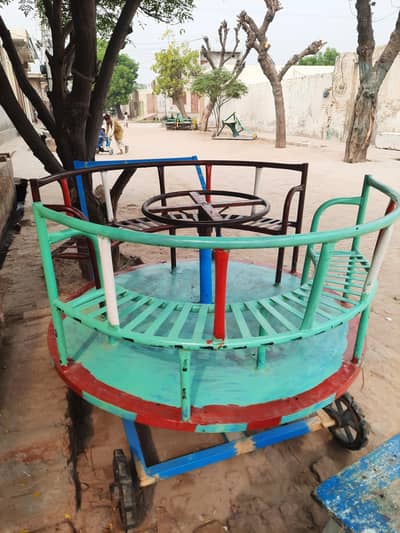 Heavy Duty Iron Roundabout Jhoola/ Swing for Kids – Park & School