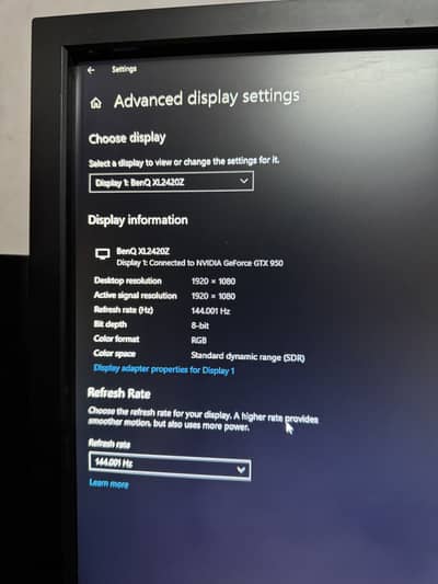 144Hz Gaming Monitor BENQ