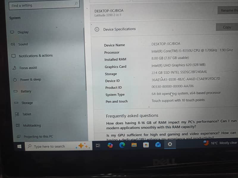 Dell Laptop 6