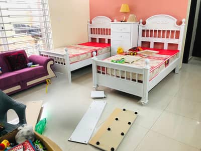 complete wooden kids bedroom set