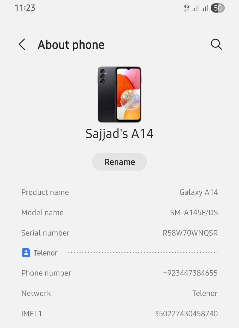 Samsung Mobile A14 9