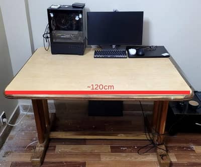 Large Wooden Table 120x88cm