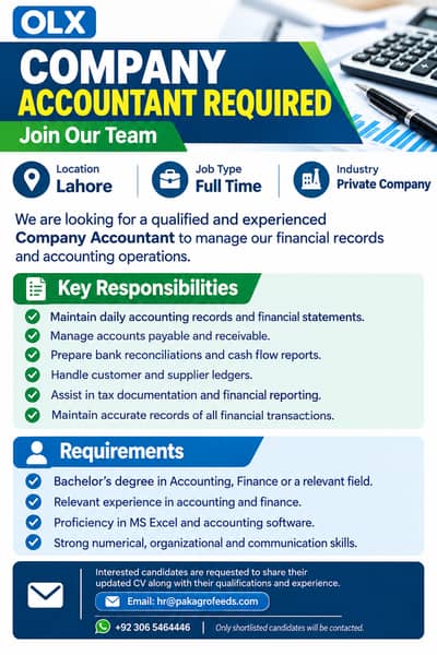 Company Accountant Required