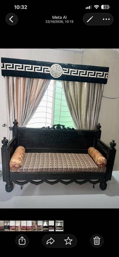 chinioti dewan 3 seater