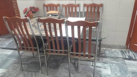 Steel dining set