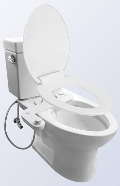 Bidet Style sel-cleaning Muslim Shower attachment for Commode