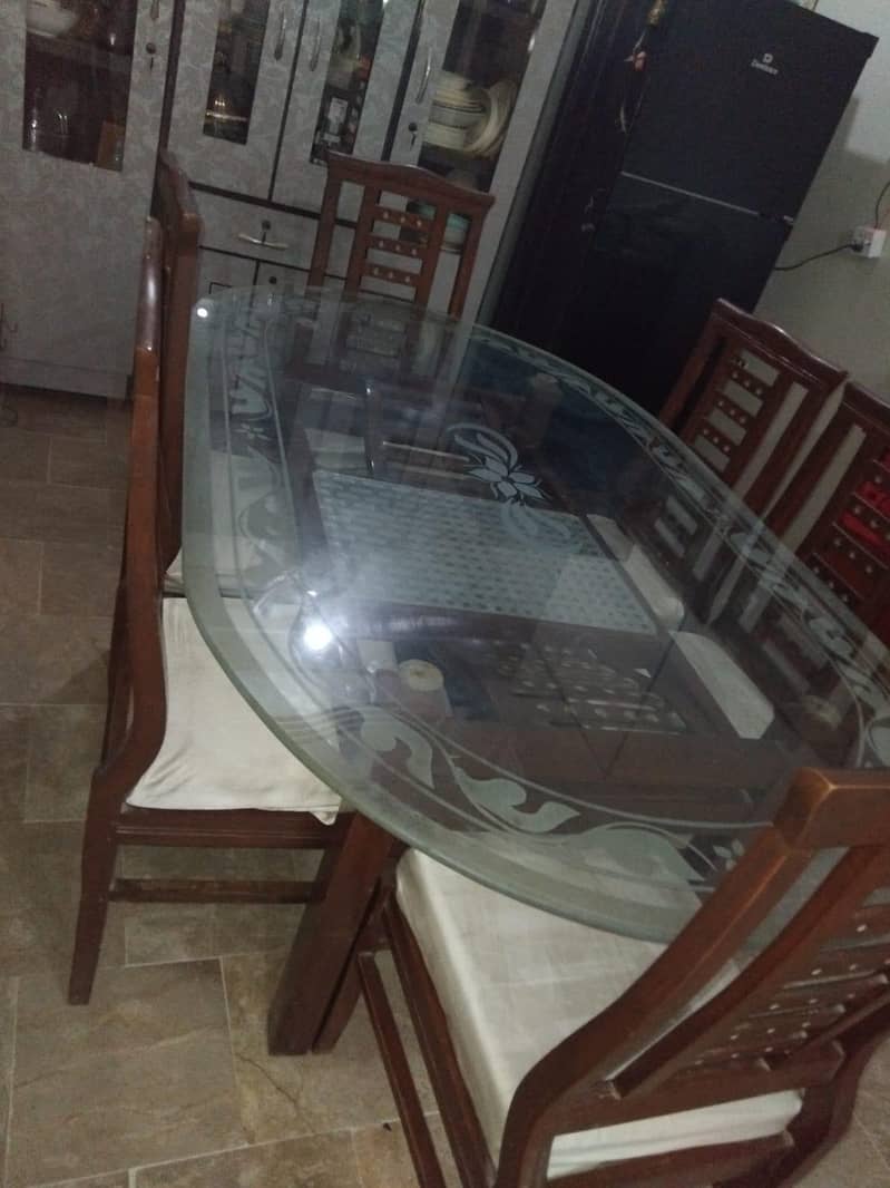 Dining table for sell with 6 table 1