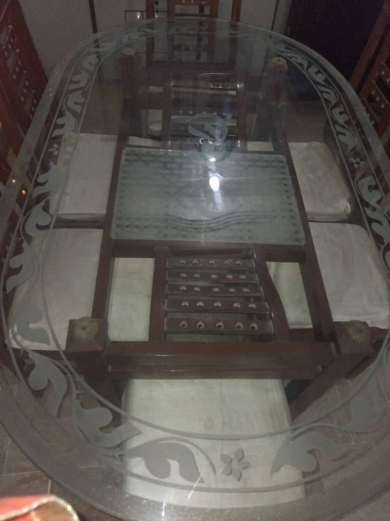 Dining table for sell with 6 table 2