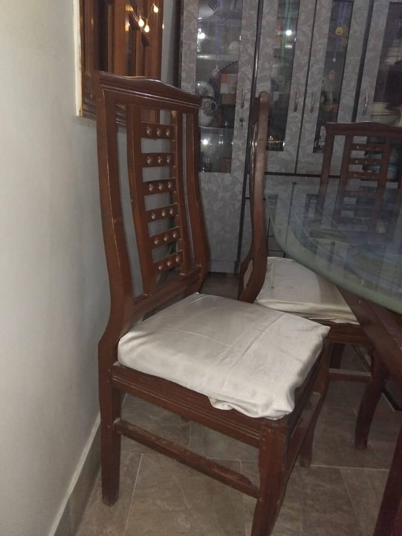Dining table for sell with 6 table 3