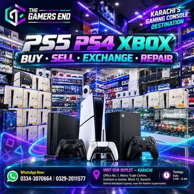 PS5 PS4 Xbox Consoles in Karachi | Buy Sell Exchange Repair | New