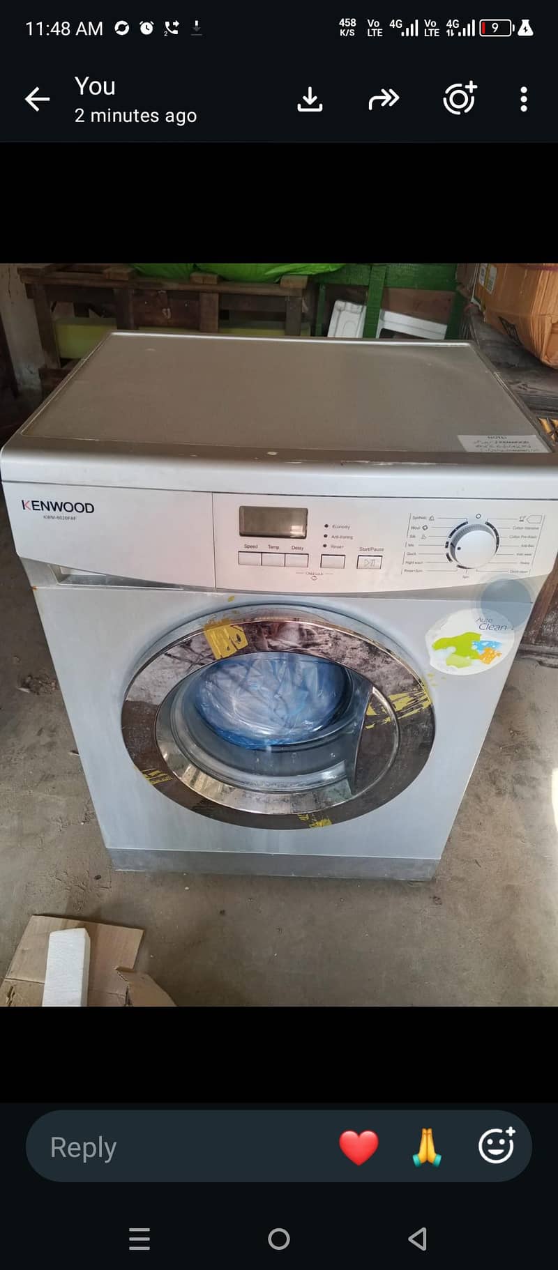 Kenwood front load automatic imported machine 0