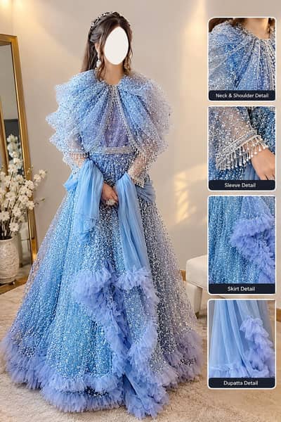 Sky Blue  Maxi – 32 Gher – Worn Once. 14 year old girl