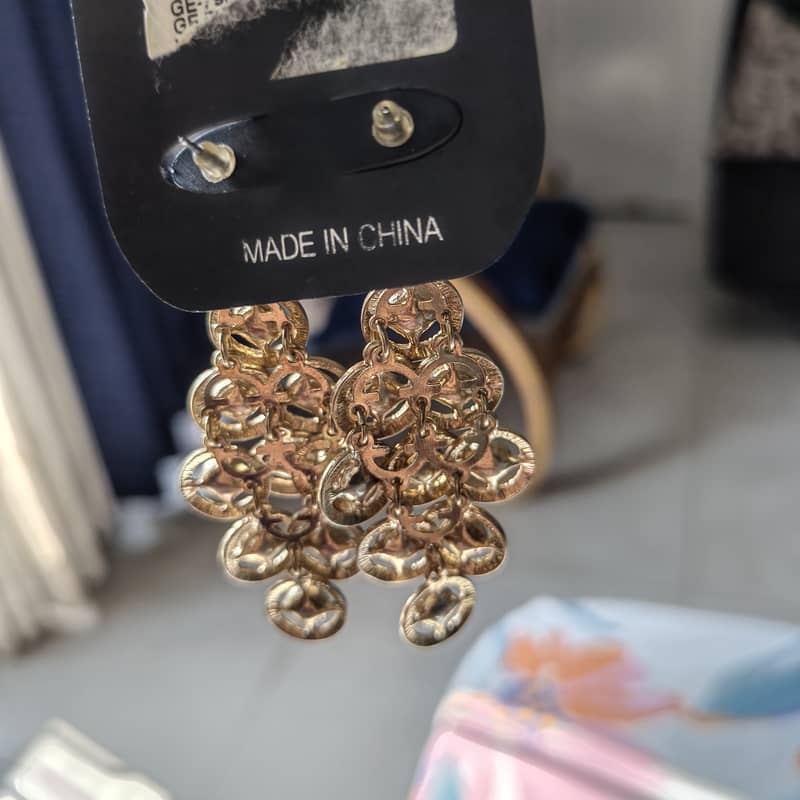 Artificial Jewelry Earrings and chain from Shoe Mart - Jewellery ...