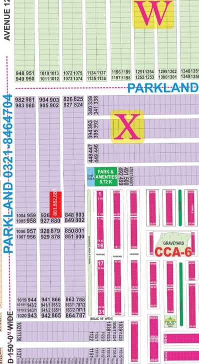 3-Kanal Residential Plots for Sale | Prime Location Near McDonalds, Commercial Area & Park