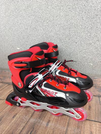 Inline Roller Skates / Roller Blades – Red & Black