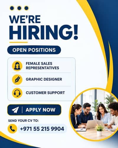 We’re Hiring Females– Join Our Team!
