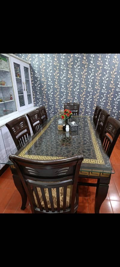 8 Seater Wooden Dining Table For Sale