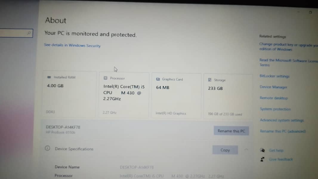 Hp pro book 1