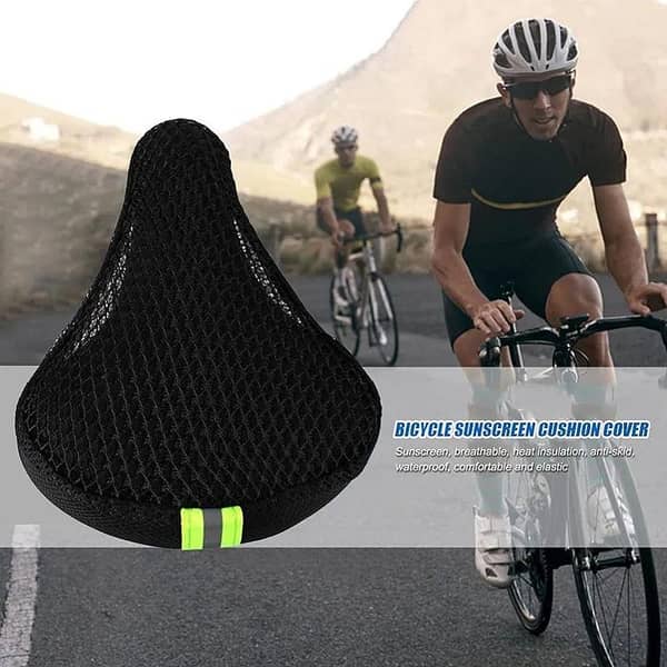 Bicycle Saddle Cover Cycle - Universal Fit, Breathable Mesh, Easy Install  jalie cover