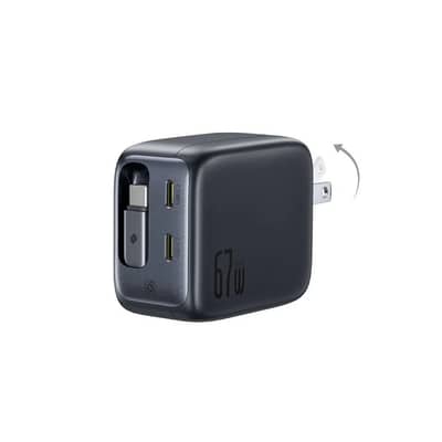 Baseus EnerCore CJ11 67W Super Fast Charger with Retractable Cable
