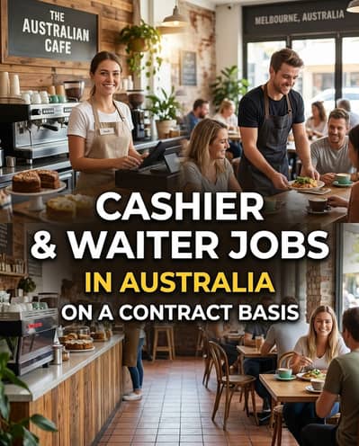 Waiter/Cashier Job in Australia