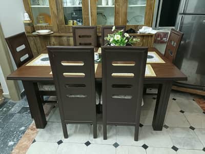 dinning table 6 chairs. . only serious buyer please