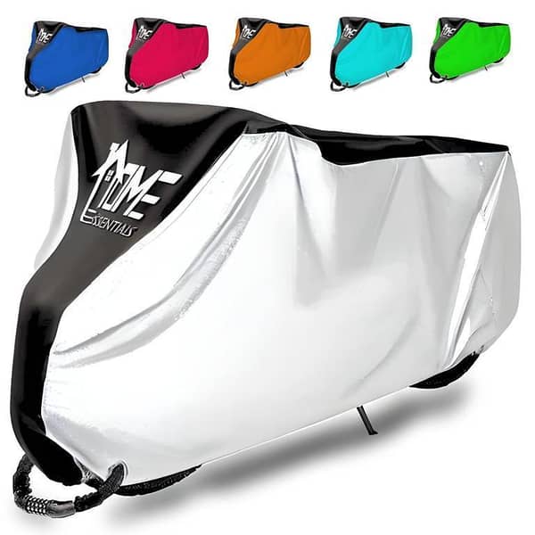 HOME ESSENTIAL Bike Parking Cover for All Sizes – Waterproof, Dust-Resistant, Indoor/Outdoor with Lock Hole