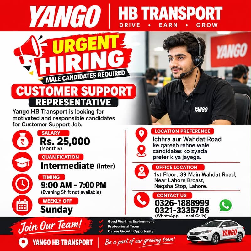 Yango Customer support 0