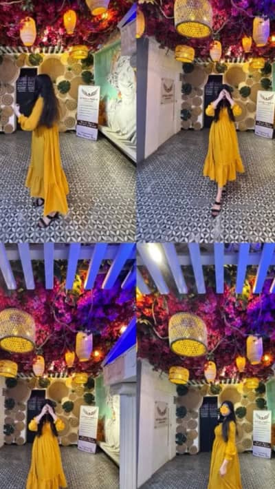 Beautiful Mustard Yellow Long Maxi Dress for Sale 