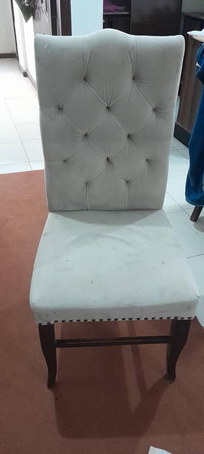 Wood table with 5 chairs