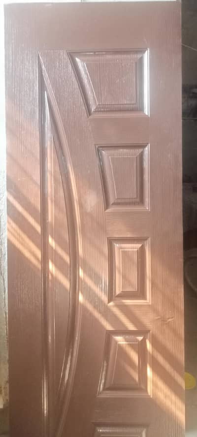 New Fiber Door + Iron Frame (Size 2.10 x 7)