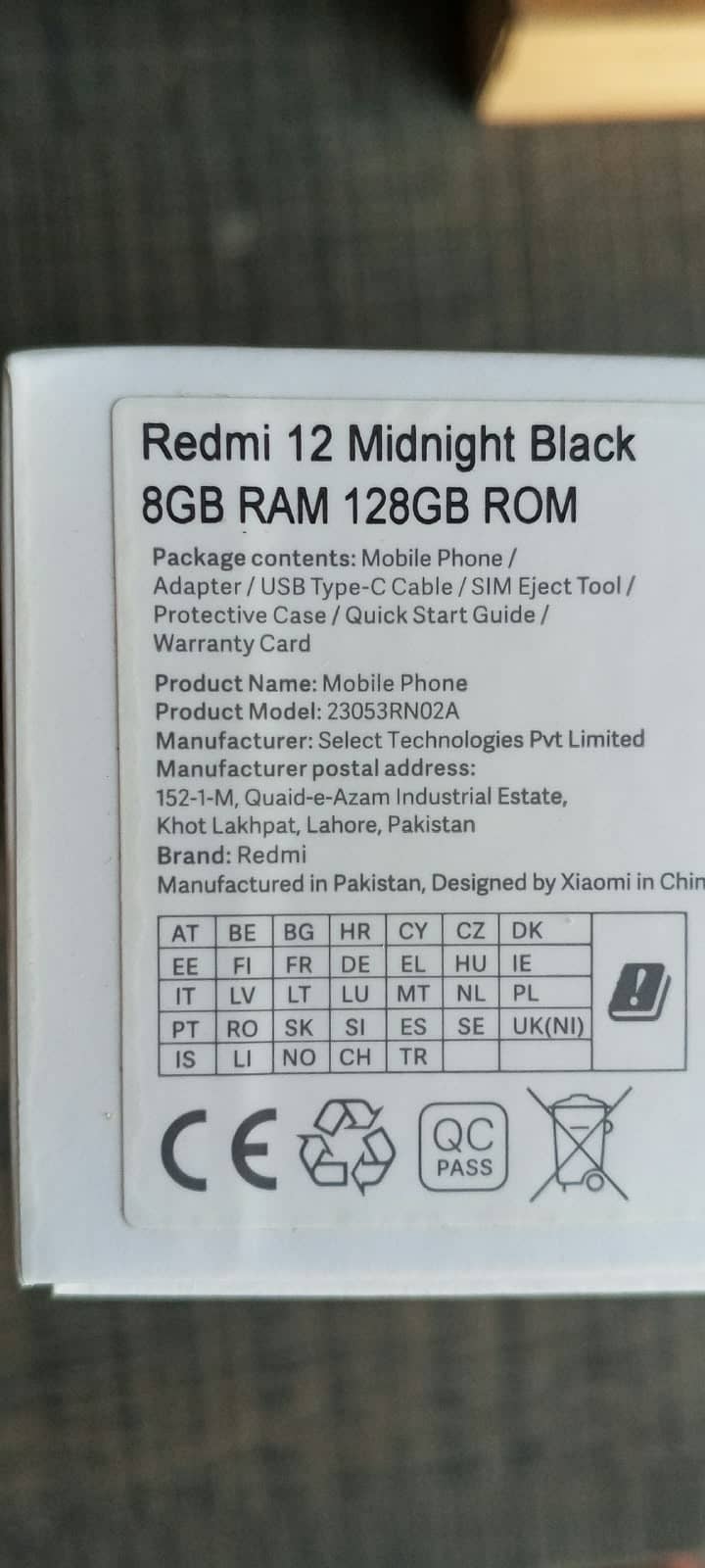 Xiaomi Redmi 12 4