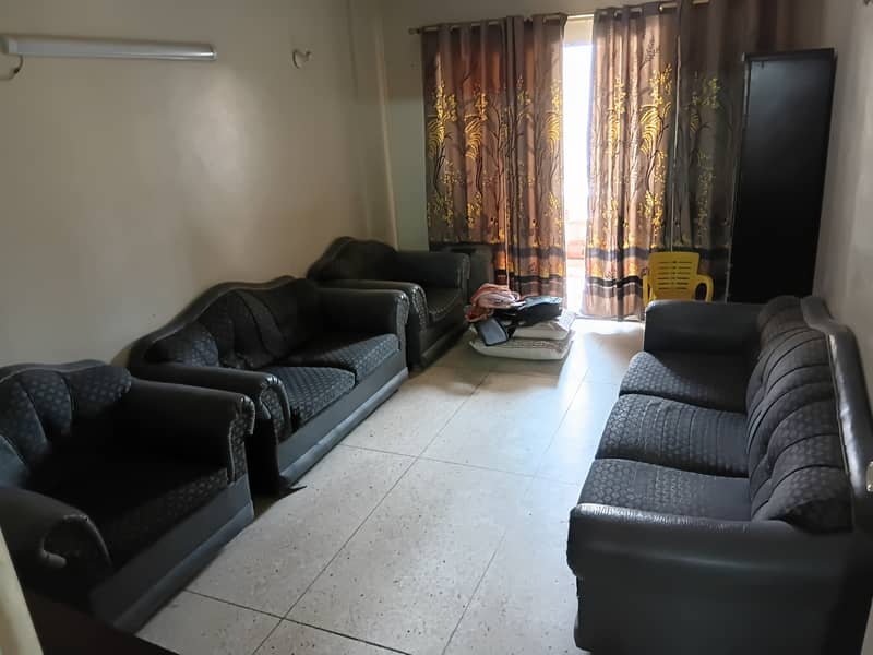 7 Seater Sofa Set. Please contact only through WhatsApp 03222377460 0