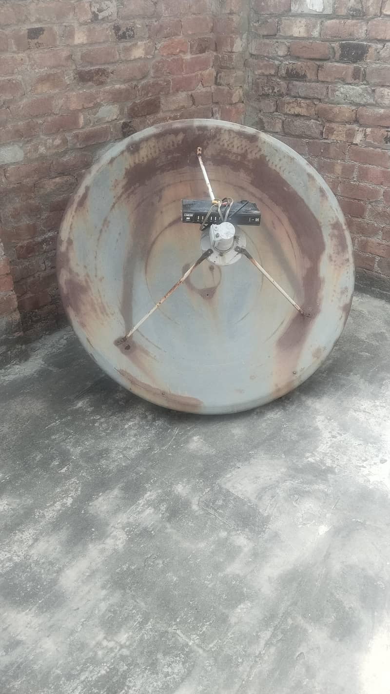 استعمال کی ہوئی ڈش اور اس کا ریسیور 0