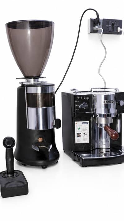 Coffee machine, small setup, Grinder, all equipment