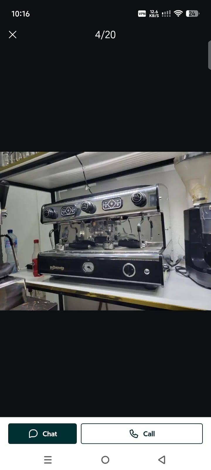 Coffee machine, small setup, Grinder, all equipment 7