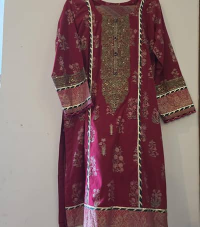 3 PIECE EMBROIDERED PARTY WEAR