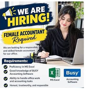 FEMALE ACCOUTANT ASSISTANT