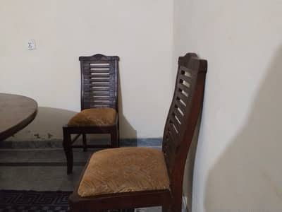 Wooden dining table